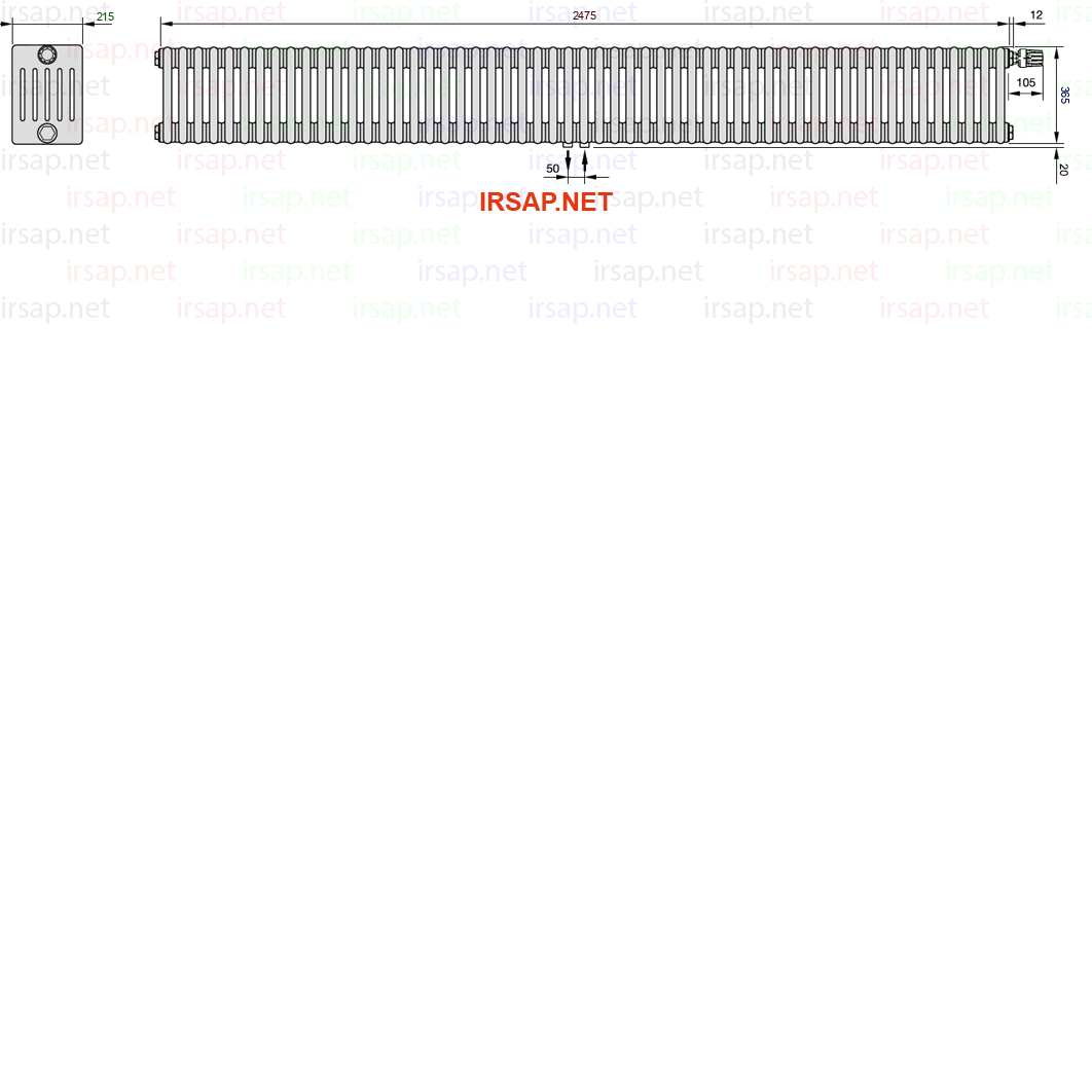 Радиатор IRSAP Tesi 60365/55 T52 CL 01